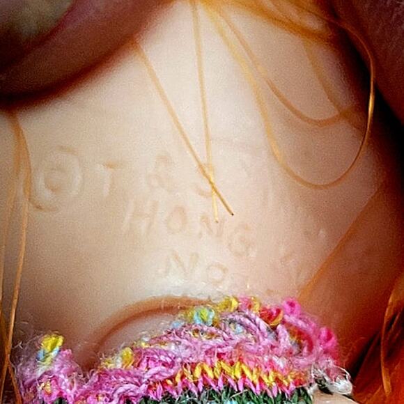 2" Vintage Tiny But Mighty Kiddle Miniature Doll w/Big Flower T & S - Picture 6 of 8